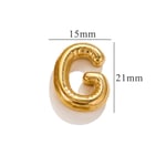 Gold color / 1 Piece Classic Simple Style Letter G Shape Stainless Steel  Gold Color Women's Pendant Picture7